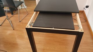 Mesa extensible IKEA LANEBERG marrón oscuro