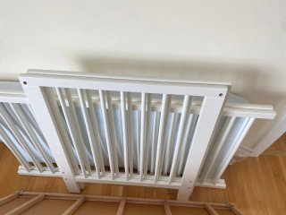 Cuna Ikea Blanca con Colchón y Protector