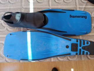 Aletas de buceo Mares azules