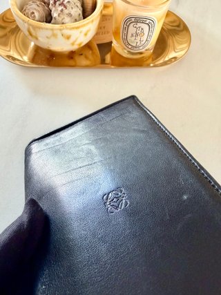Cartera LOEWE Piel Negra Vintage