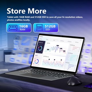 PC Portatile 2 in 1, Notebook e Table, 14.1"