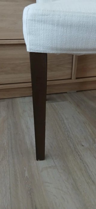 Silla comedor Ikea tela y madera