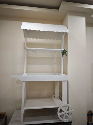 Carrito Dulce Madera Blanco (no alquiler)
