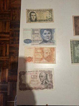 Billetes antiguos de España