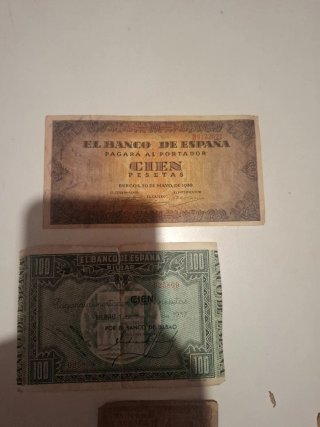 Billetes antiguos de España