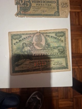 Billetes antiguos de España