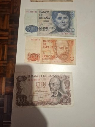 Billetes antiguos de España