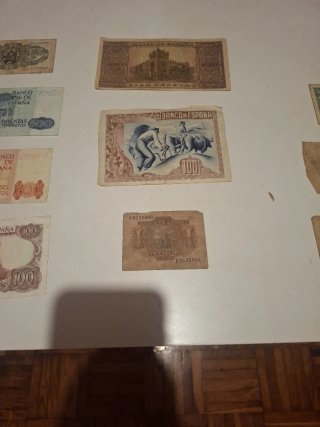 Billetes antiguos de España