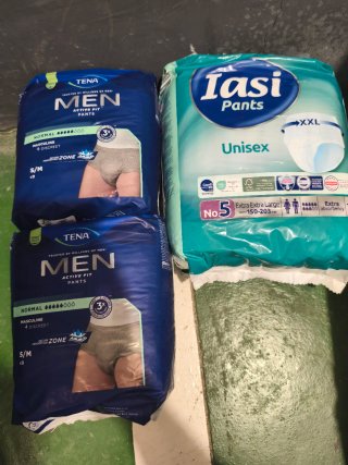2 TENA Men Pants S/M (9 uds) y1 Iasi Pants XXL