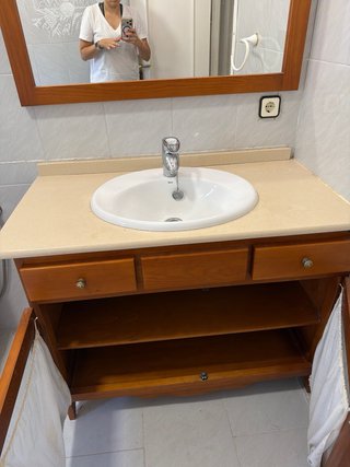 Regalo Mueble de baño madera y espejo