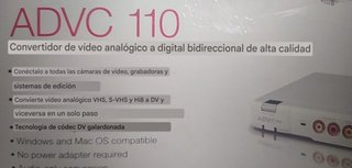 Canopus ADVC 110 Convertidor Video Analógico a Dig