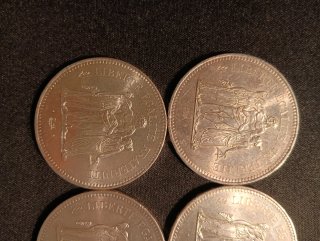 Lote 4 monedas 50 Francos Plata .900 Francia