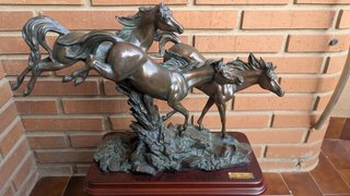 Escultura caballos bronce Pau Marcell