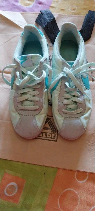 Zapatillas Nike Cortez Mujer Talla 36 Beige/Teal