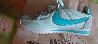 Zapatillas Nike Cortez Mujer Talla 36 Beige/Teal