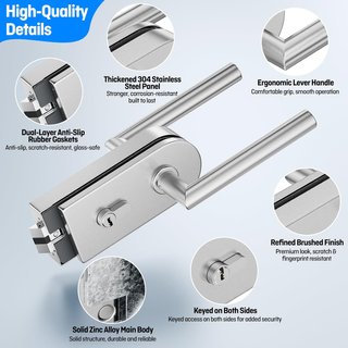Nueva Cerradura Ranbo para puerta de cristal