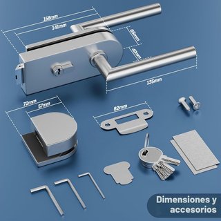 Nueva Cerradura Ranbo para puerta de cristal