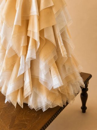 Vestido Festera/Novia Blanco y Amarillo