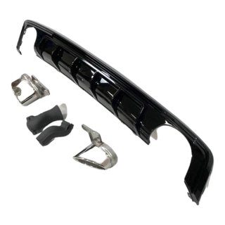 Difusor trasero Audi A6 C8 Sedan / Avant Look RS6