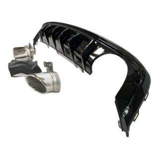 Difusor trasero Audi A6 C8 Sedan / Avant Look RS6
