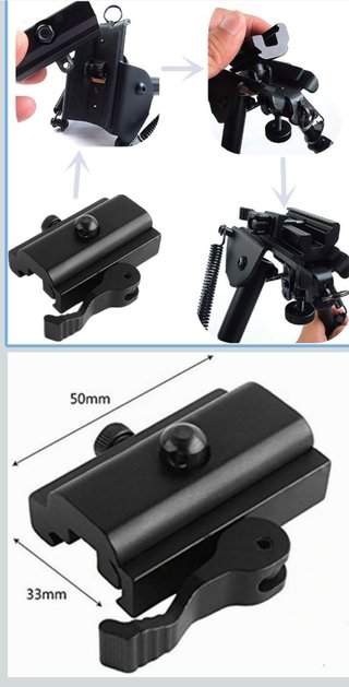 Adaptador Bípode QD y Anillas