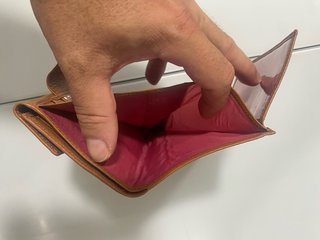 Billetera Mediana Piel Camel 10 cm