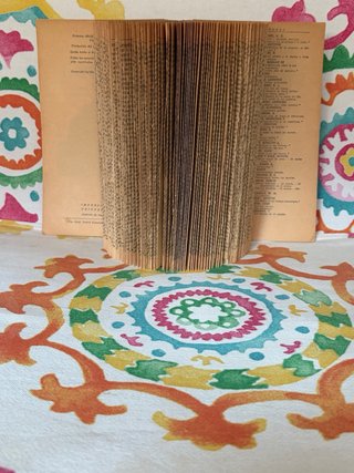 Libro antico piegato. Architettura decorativa del libro