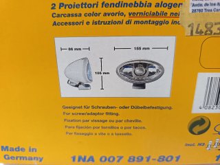 Juego Faros Antiniebla Hella Comet FF 100