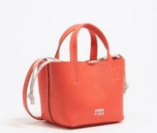 Bolso chihuahua mini color coral Bimba y Lola piel