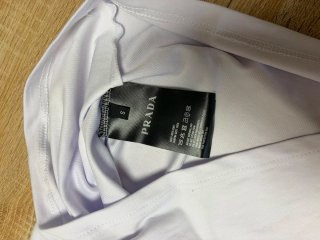 Conjunto Prada Blanco Camiseta y Pantalón Corto