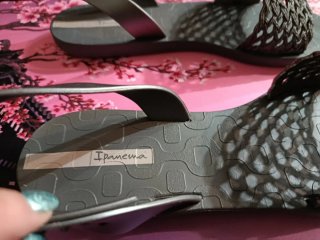 Sandalias Ipanema Talla 40 Gris Plata
