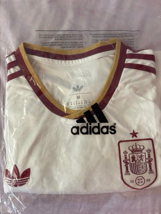 Camiseta España M Adidas Blanca