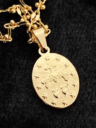 Collana Vergine con punzone 750