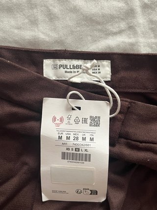 Falda pantalón Pull&Bear marrón Talla M
