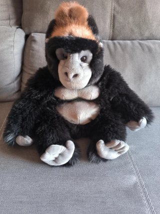 Peluche Gorila Negro y Marrón