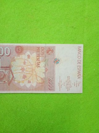 Billete 2000 Pesetas España 1992