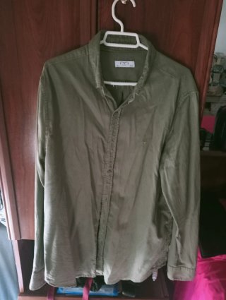 Camisa Mango Verde Talla M
