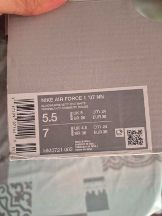 Nike Air Force 1 '87 Talla 38 Chica