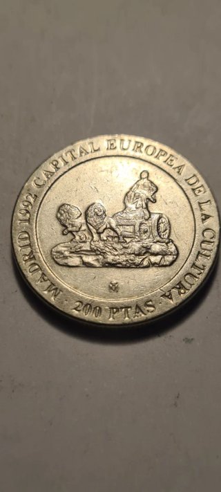 Moneda 200 pesetas 1991 Juan Carlos I