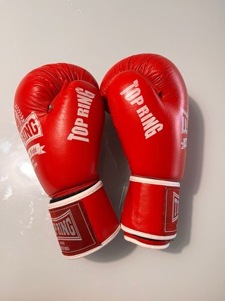 Guantes de Boxeo Top Ring Rojos 12-OZ