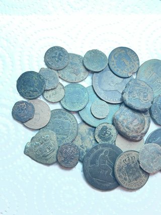 Lote de monedas antiguas