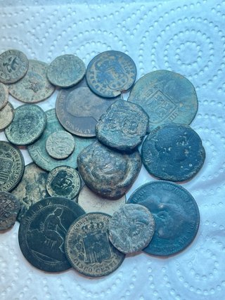 Lote de monedas antiguas