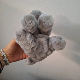 Peluche cane Shar Pei grigio