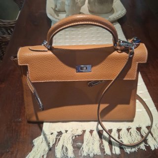 Borsa Hermes Kelly Vera Pelle Marrone