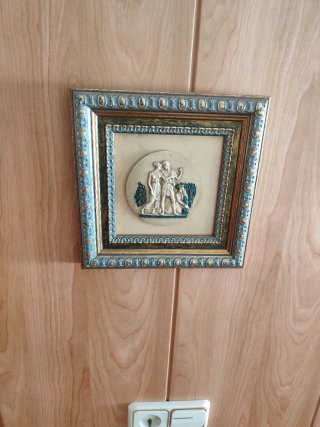 Tríptico Cuadros Clásicos Relieve Mitológico