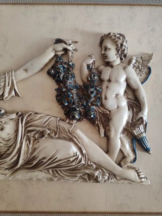 Tríptico Cuadros Clásicos Relieve Mitológico