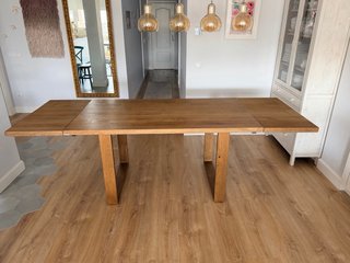 Mesa extensible roble macizo
