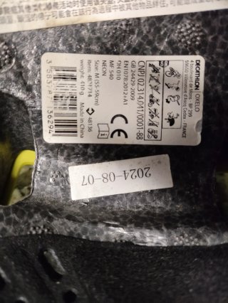 Casco Bicicleta BMX verde, talla M (55-59 cm)