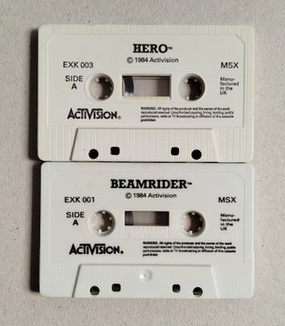 Juegos MSX Hero + Beamrider Cassette Activision