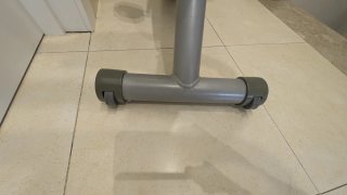 Bicicleta estática gris